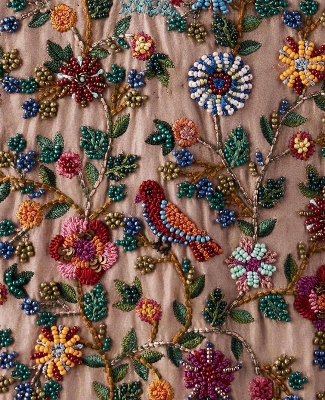 Beadwork hand embroidery service India - custom bridal and designer work by KarigariHub artisan