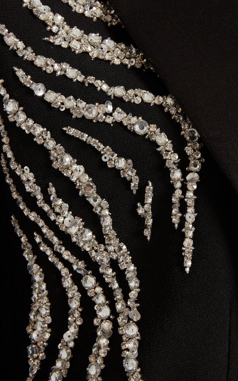 Crystal Work hand embroidery service India - custom bridal and designer work by KarigariHub artisan