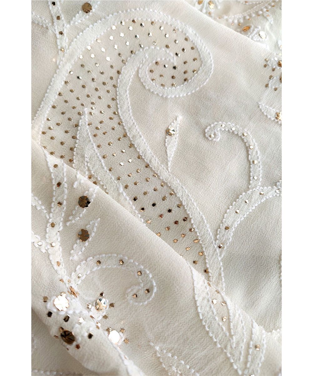 Mukaish Work embroidery sample 2 - handcrafted Indian artisan work