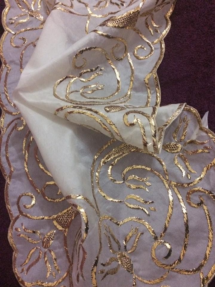 Mukaish Work embroidery sample 3 - handcrafted Indian artisan work