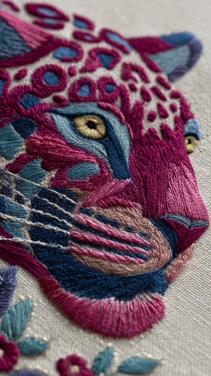 Resham Bird - handcrafted Indian embroidery by KarigariHub artisan