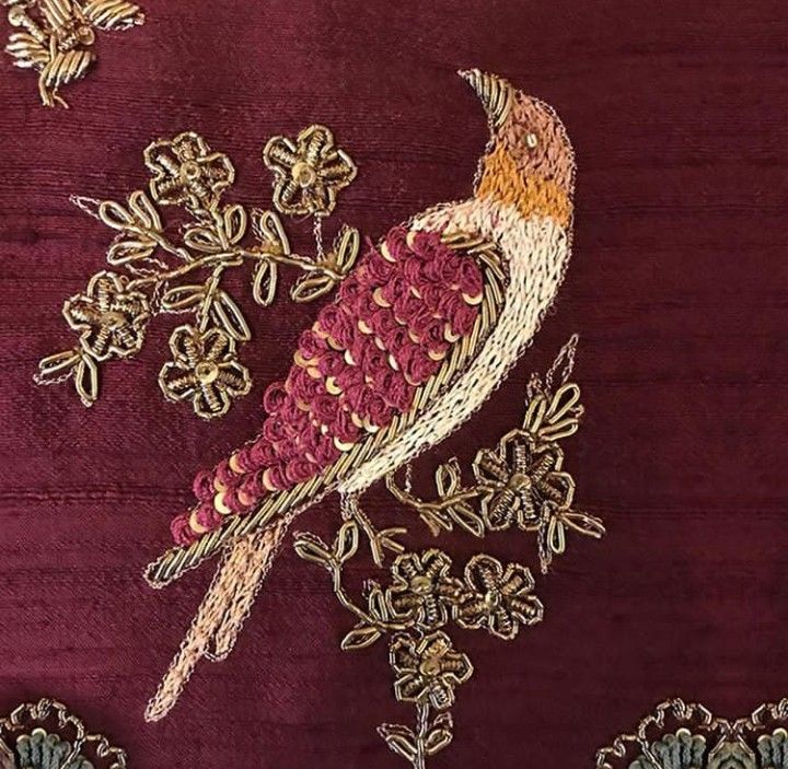 Resham Leopard - handcrafted Indian embroidery by KarigariHub artisan