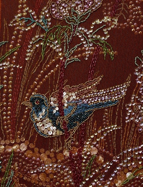 Sequin Detail - handcrafted Indian embroidery by KarigariHub artisan