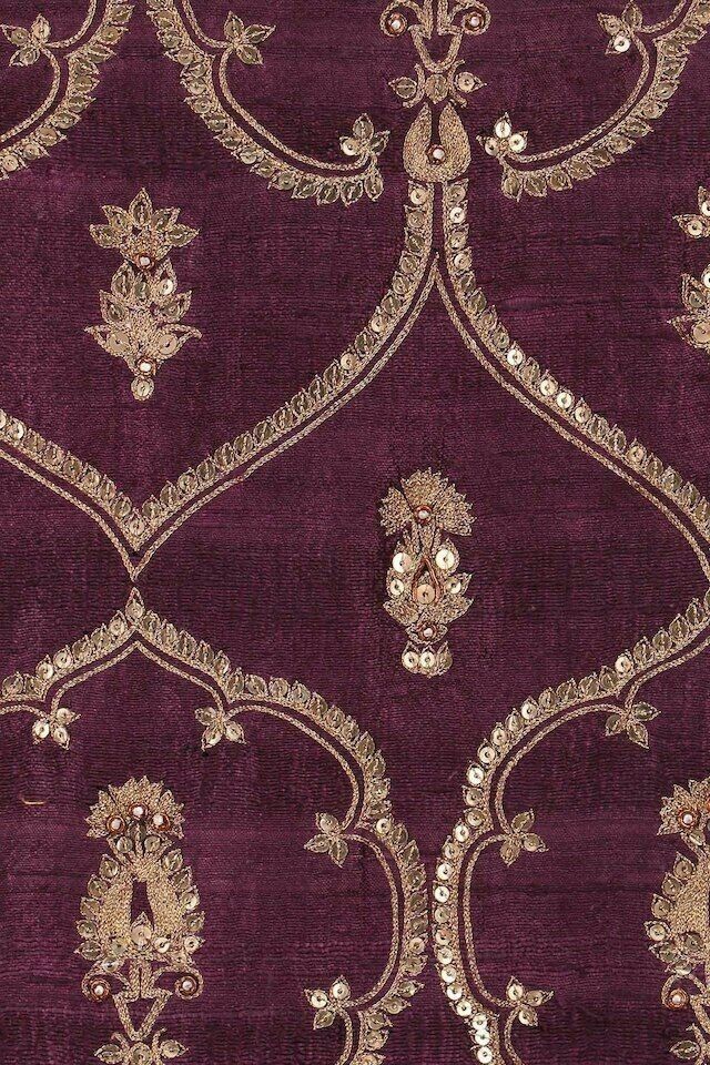 Tilla Work embroidery sample 5 - handcrafted Indian artisan work